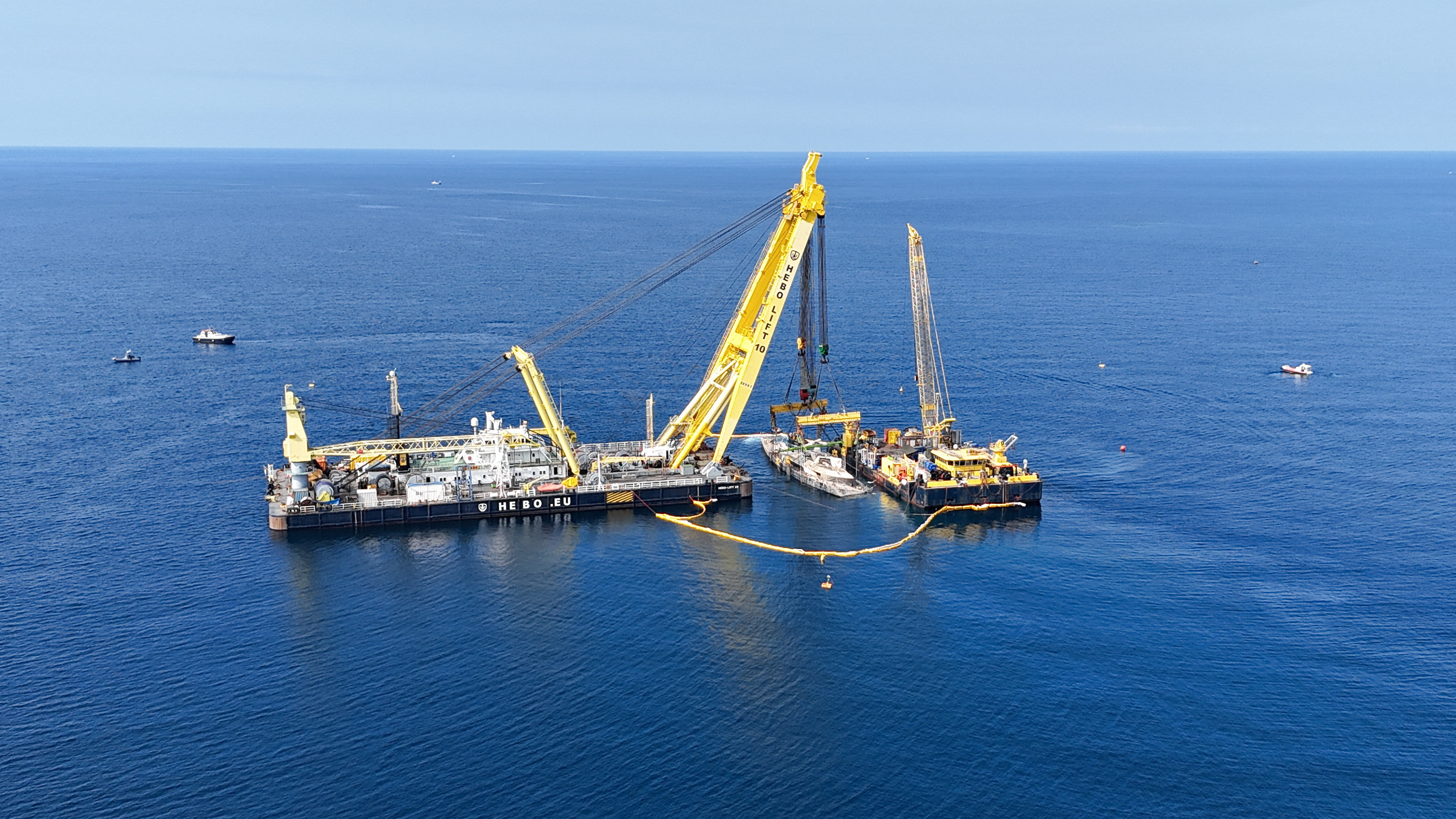 Recovery of Mike Lynch's sunken yacht 'Bayesian' from Sicilian waters