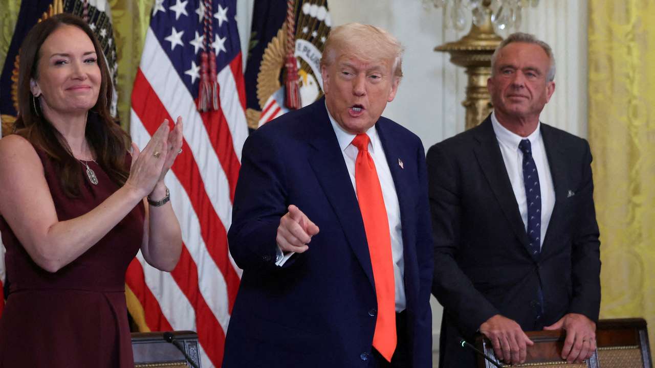 FILE PHOTO: U.S. President Trump attends a MAHA Commission event, at the White House