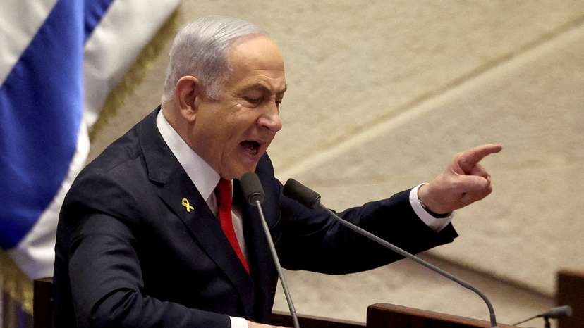 Israeli PM Netanyahu speaks at Knesset in Jerusalem