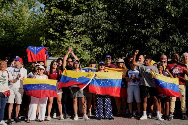 Venezuelan expatriates participate in the Venezuelan presidential election, in Madrid