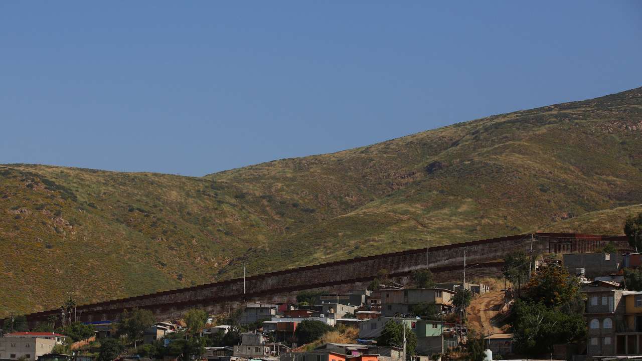 A general view shows the U.S.- Mexico border wall, as the United States prepares to lift COVID-19 era restrictions known as Title 42, in Tijuana