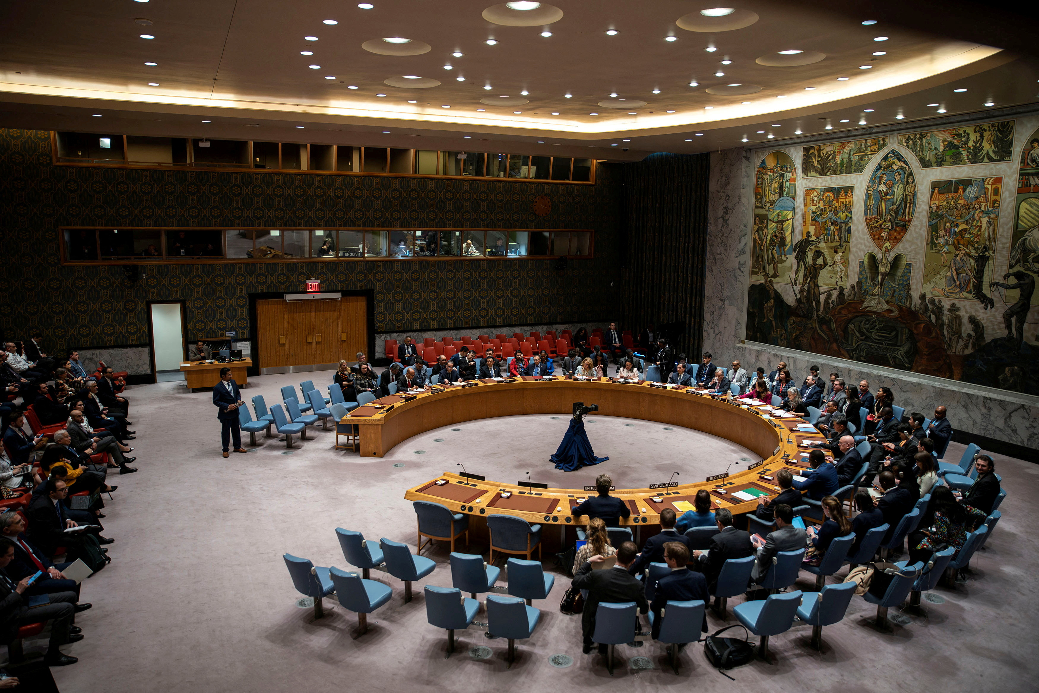 FILE PHOTO: United Nations Security Council on the situation in the Middle East