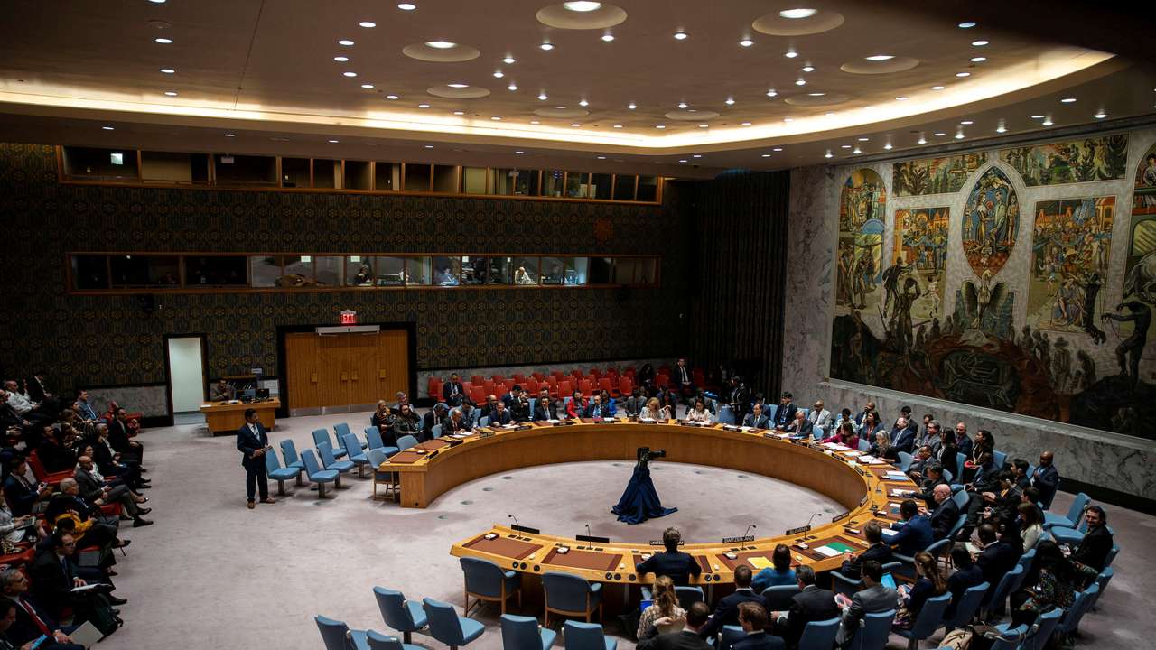 FILE PHOTO: United Nations Security Council on the situation in the Middle East