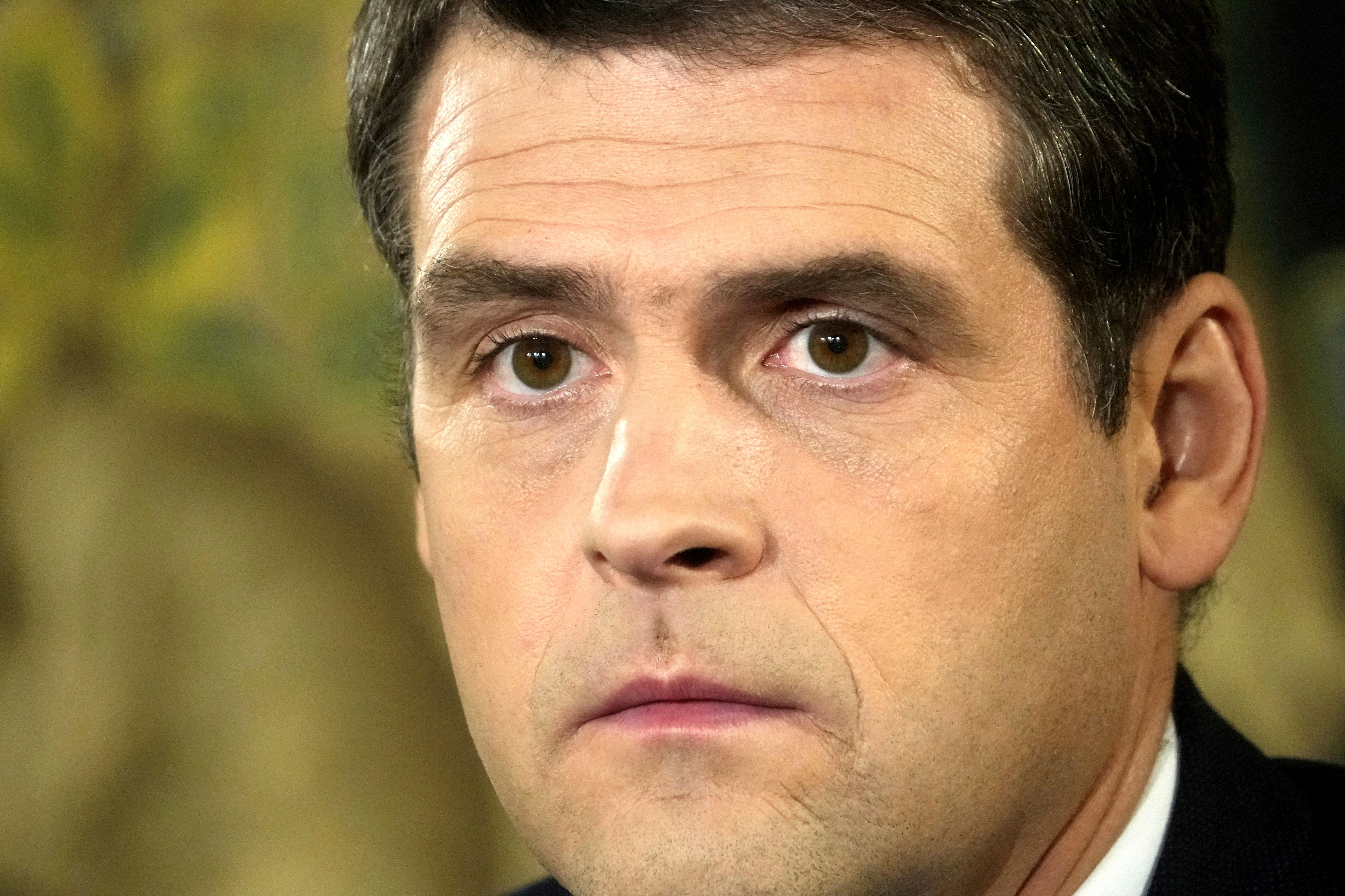 FILE PHOTO: Nemunas Dawn party leader Zemaitaitis attends press conference in Vilnius