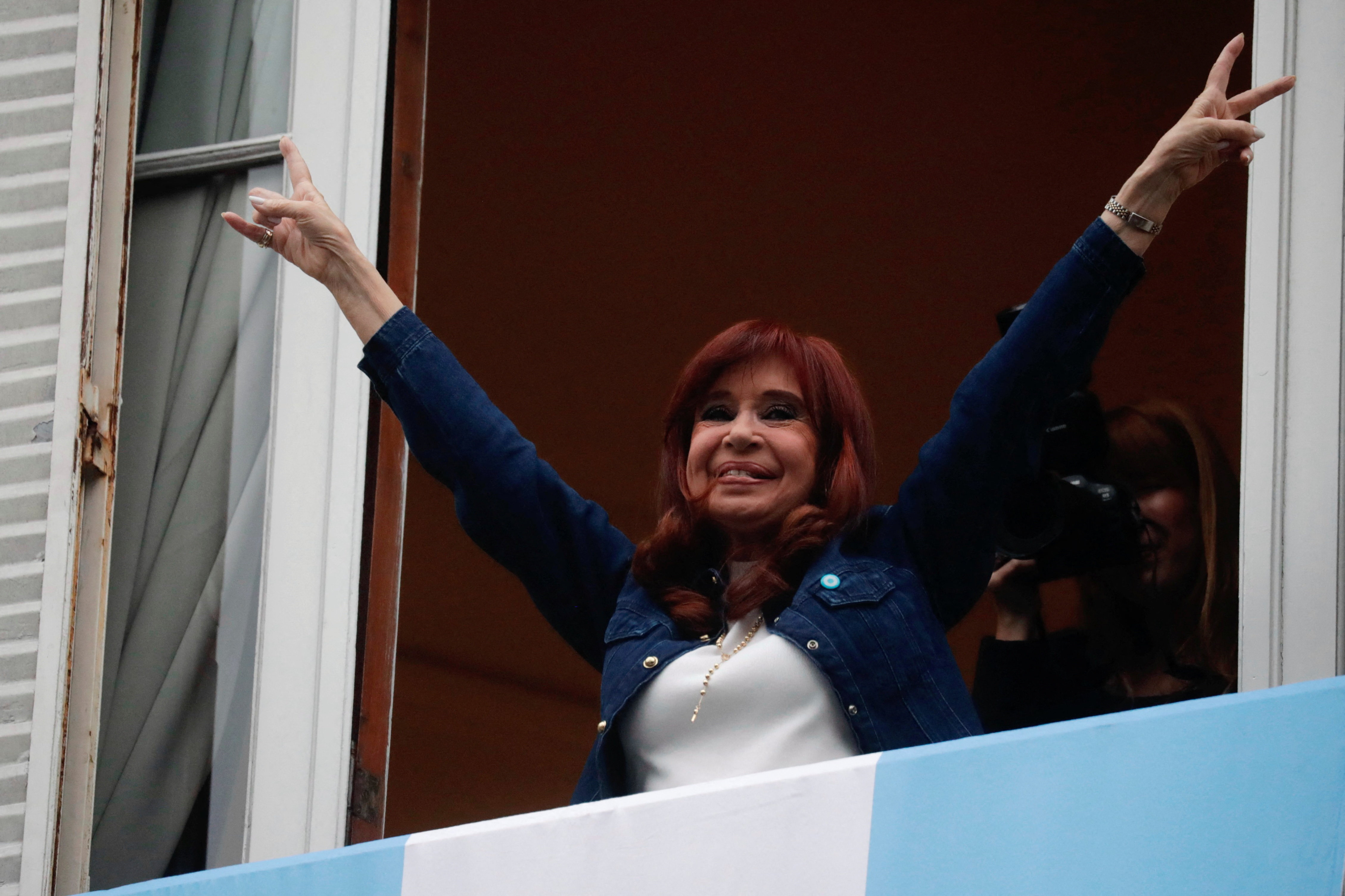 Peronists commemorate Loyalty Day and show support for former President Cristina Fernandez de Kirchner, in Buenos Aires