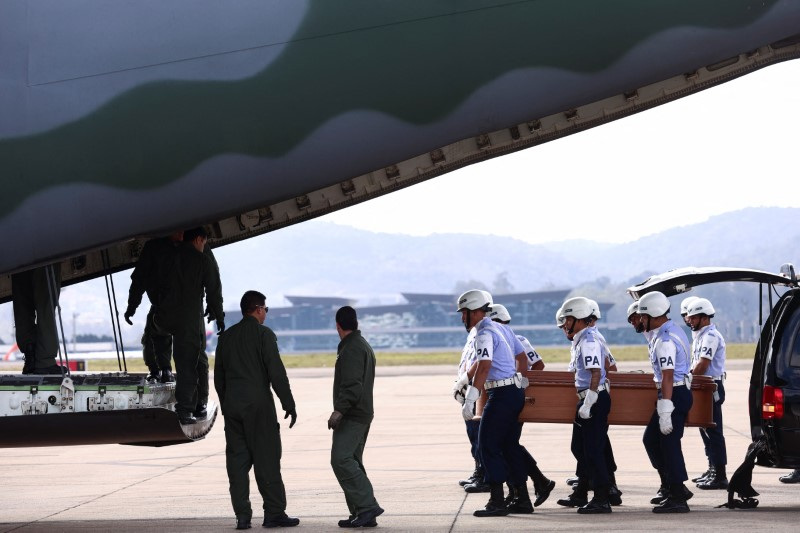 Tribute to airplane crash victims in Sao Paulo