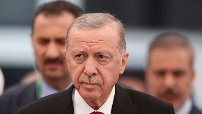 Turkish President Tayyip Erdogan at the G20 summit in Rio de Janeiro
