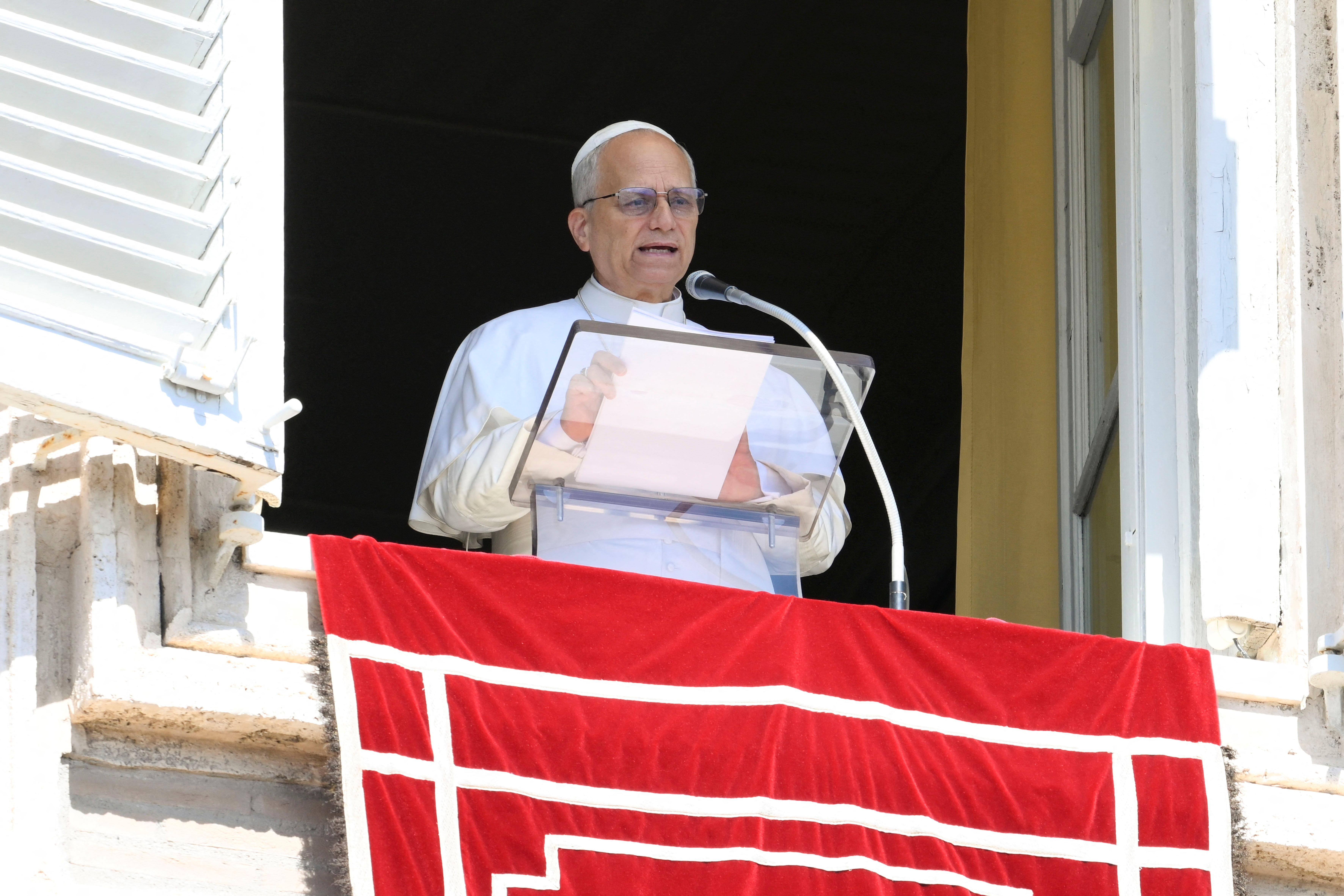 Pope Leo leads Angelus prayer at the Vatican