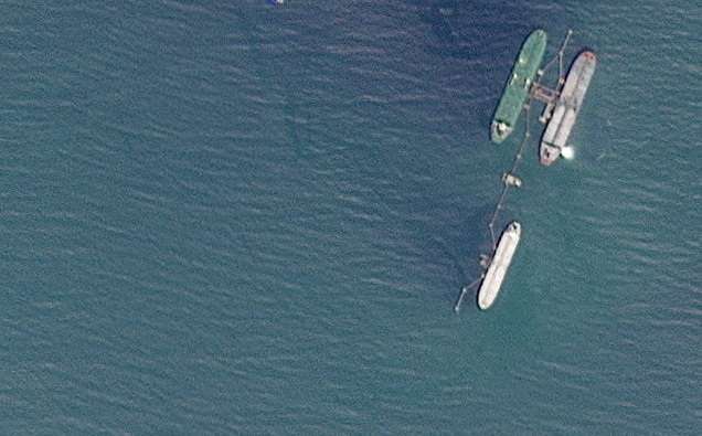 FILE PHOTO: Satellite image shows VLCC ship Skipper, believed to have been seized off the coast of Venzeuela