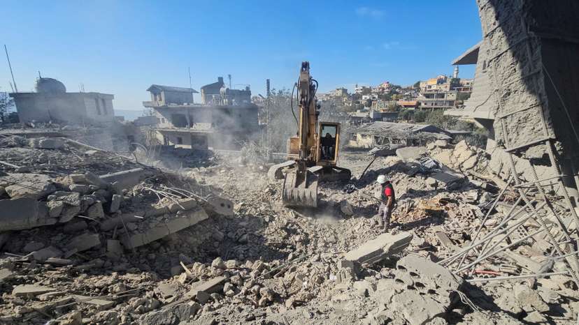 Aftermath of Israeli strikes on Lebanon's Bekaa Valley