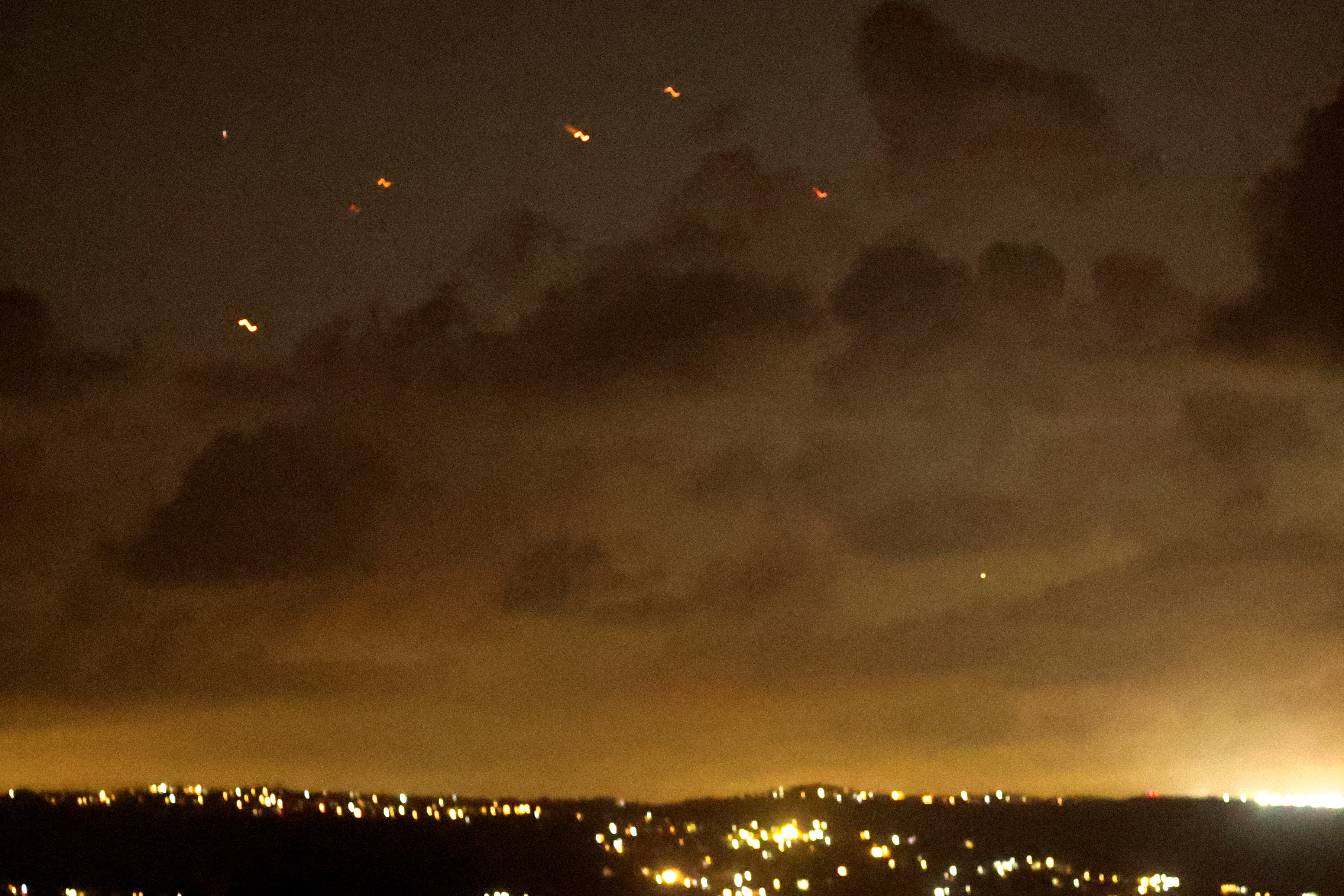 A view shows Lebanese southern villages, as seen from Tyre