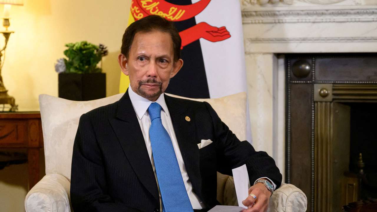 FILE PHOTO: Sultan of Brunei Hassanal Bolkiah in London