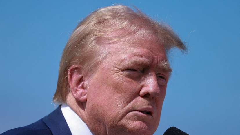 FILE PHOTO: Republican presidential nominee and former U.S. President Donald Trump holds a press conference at Trump National Golf Club, near Los Angeles