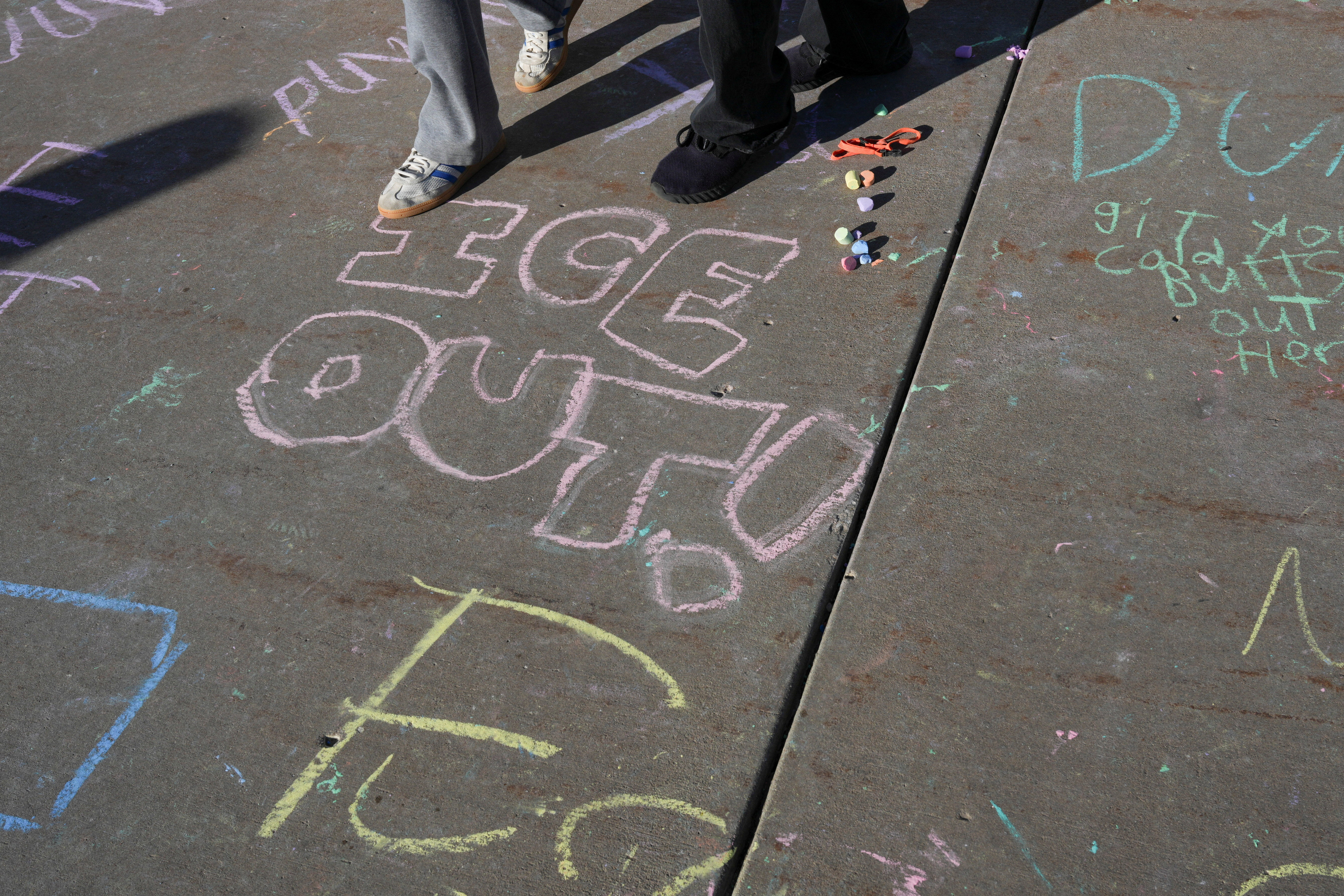 Protest against federal immigration action, in Minnesota