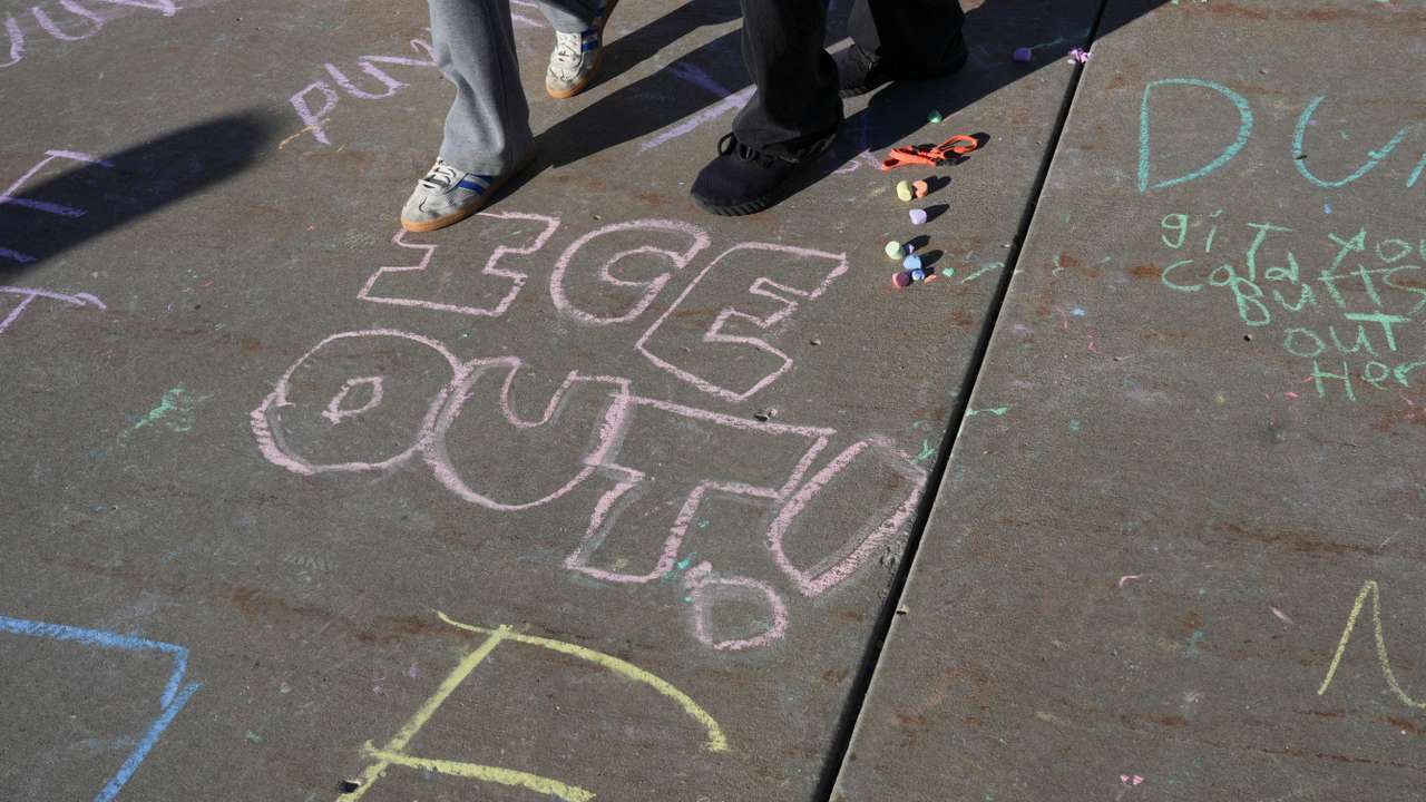 Protest against federal immigration action, in Minnesota