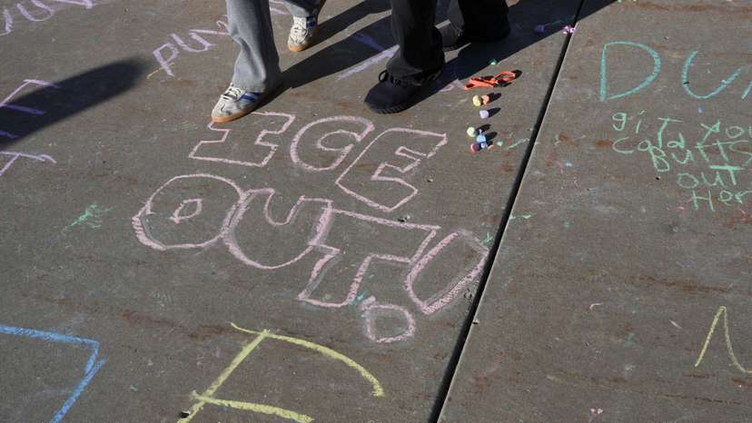 Protest against federal immigration action, in Minnesota