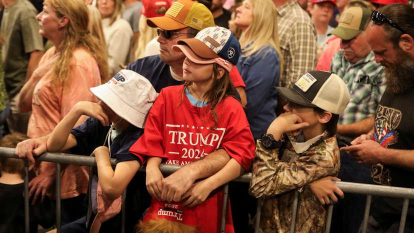 Republican presidential nominee and former U.S. President Trump holds a campaign rally, in Bozeman