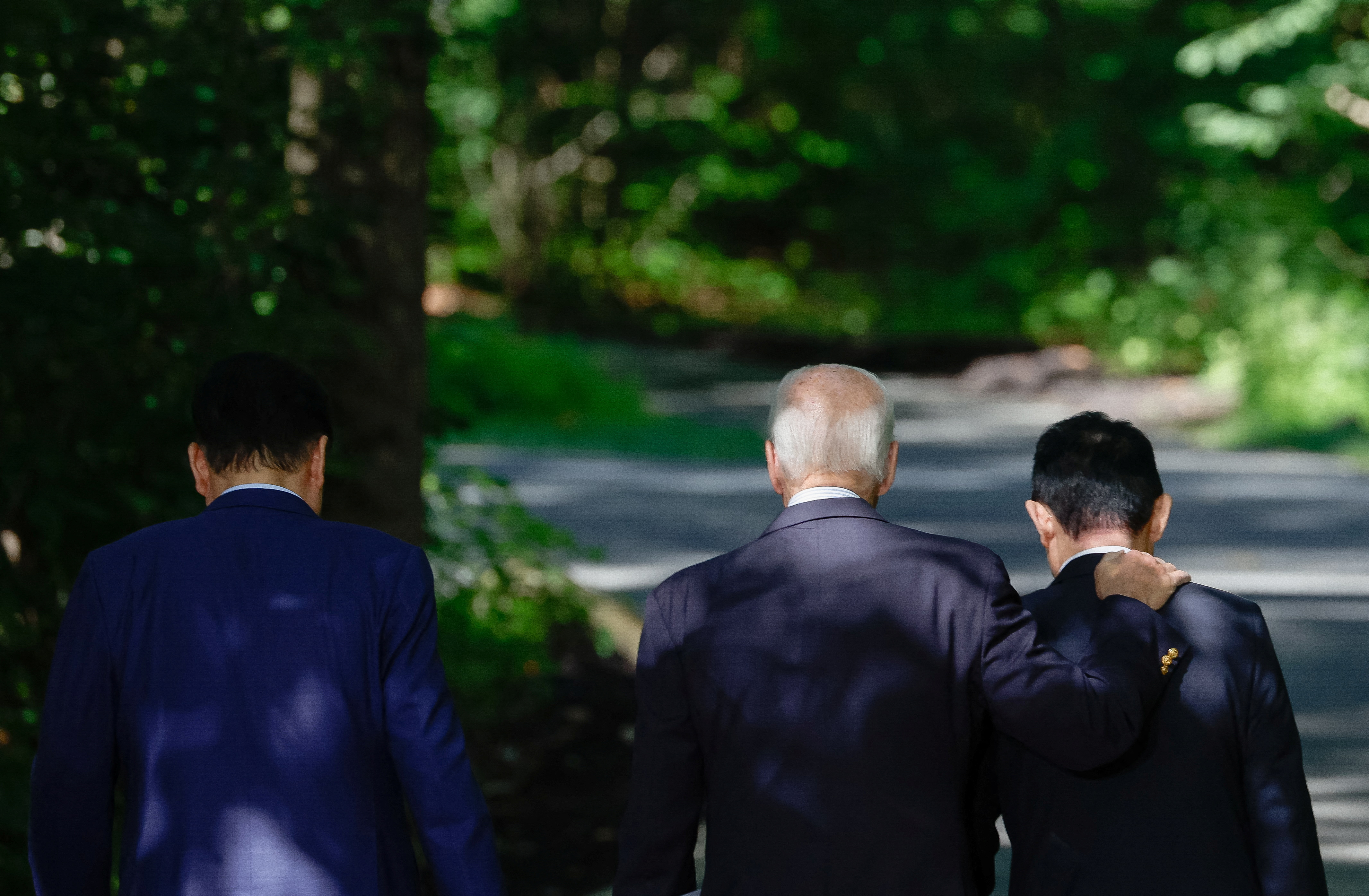 Trilateral summit at Camp David in Maryland