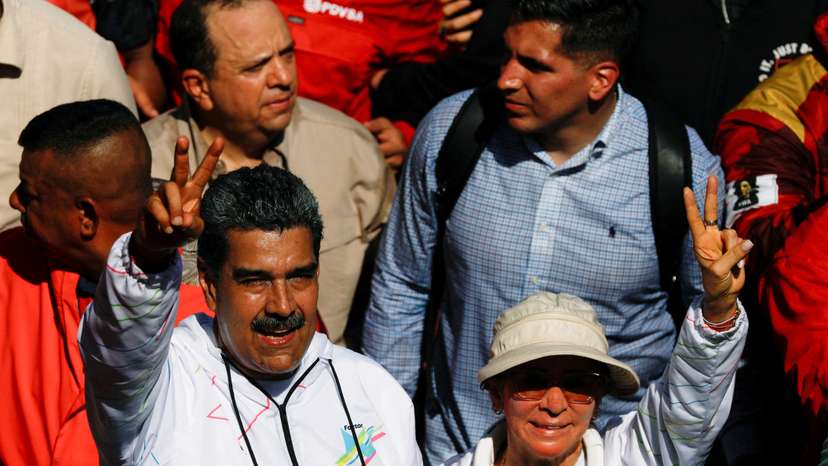 FILE PHOTO: May Day celebrations in Caracas