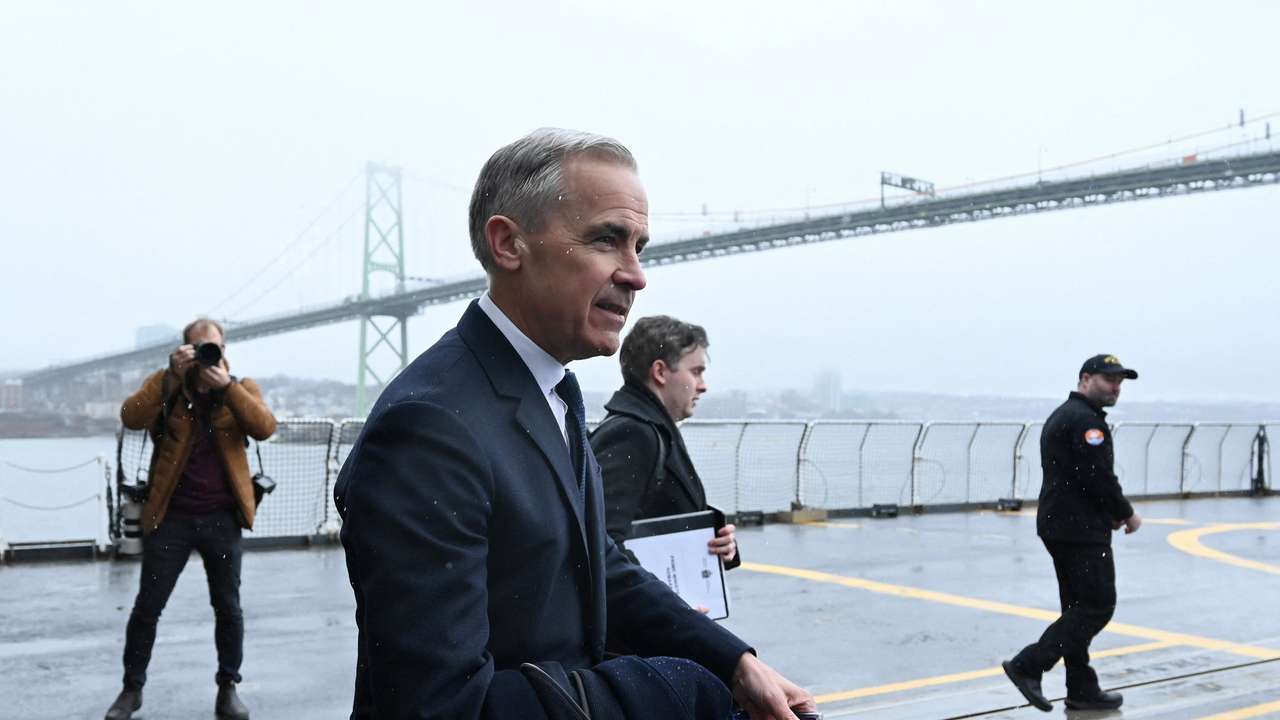 Canada's Prime Minister Mark Carney visits HMC Dockyard in Halifax