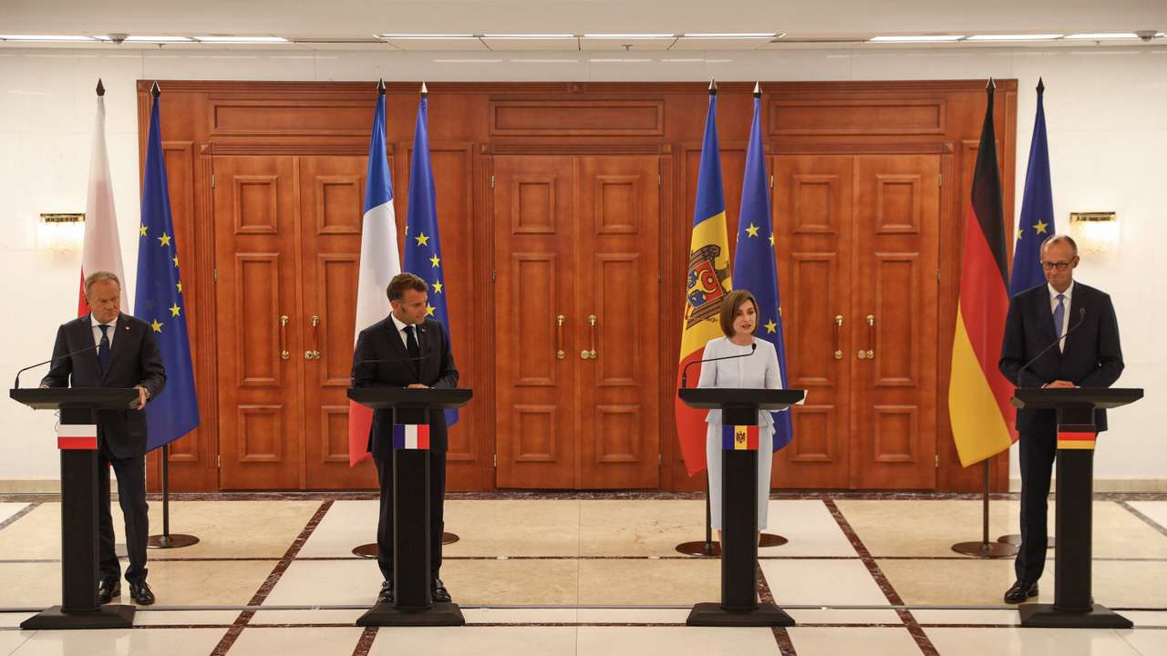 German, French, Polish and Moldovan leaders meet in Moldova
