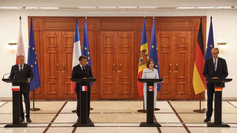 German, French, Polish and Moldovan leaders meet in Moldova