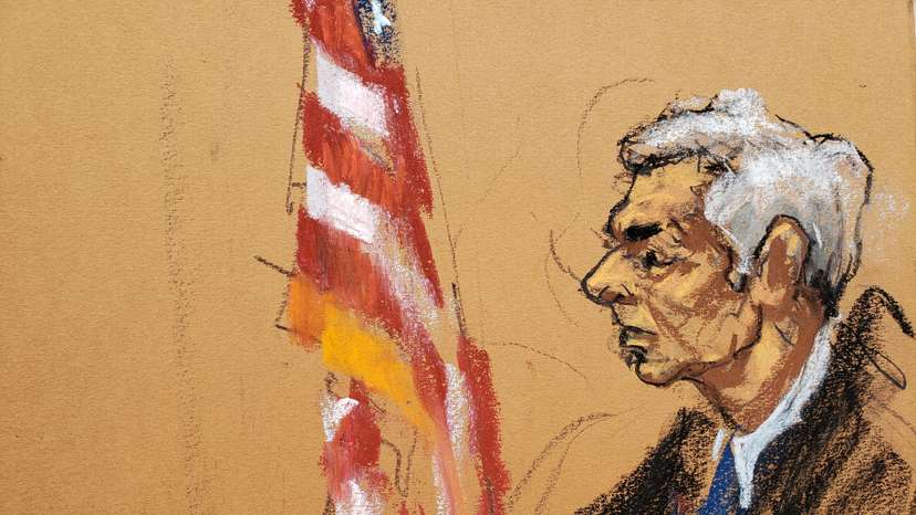 FILE PHOTO: Epstein's lawyer Reid Weingarten addresses Judge Richard Berman during a hearing in the criminal case against Jeffrey Epstein