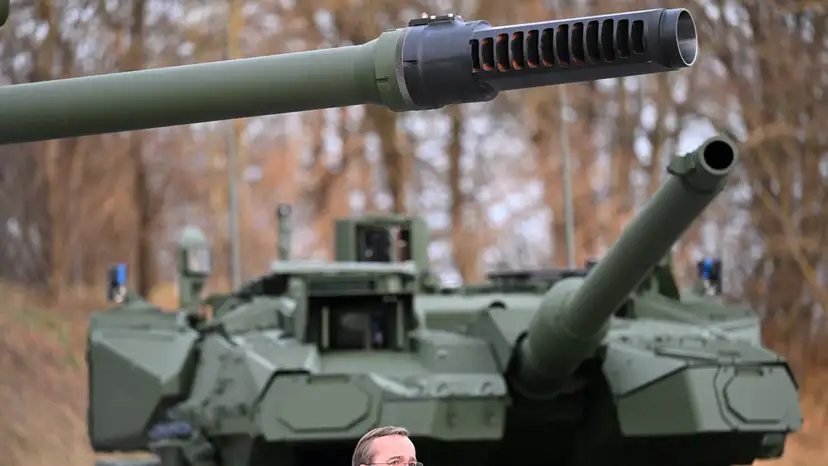 Roll-out of new Leopard tank and howitzer PZH 2000 at KNDS