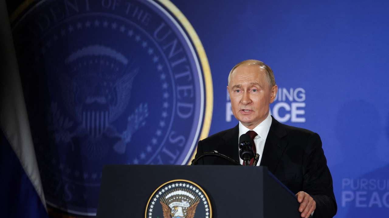 U.S. President Trump meets with Russian President Putin in Alaska