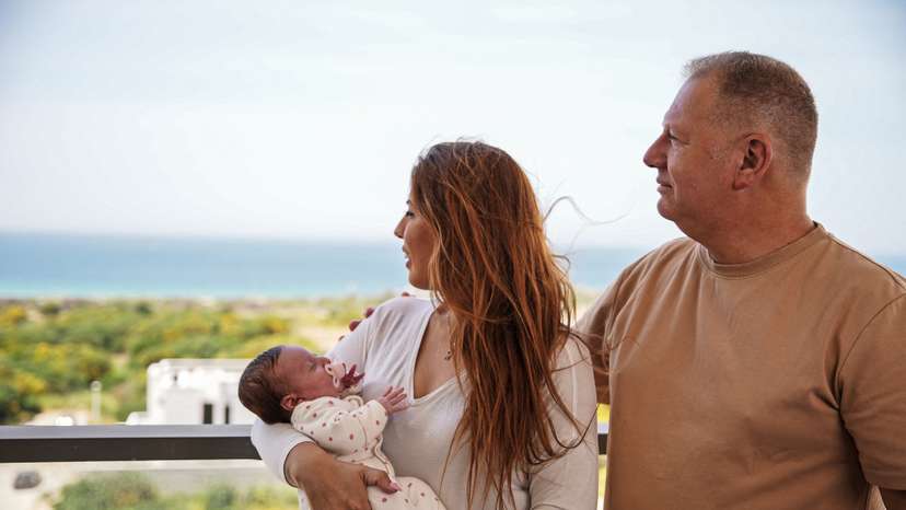 Shay and Reut Hanegbi are photographed in Nahariya