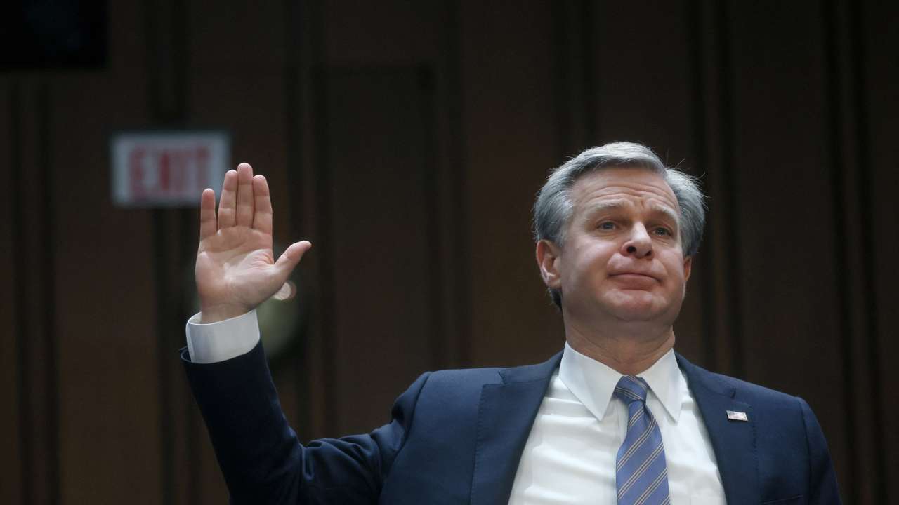 FBI Director Wray testifies on Capitol Hill in Washington, U.S.