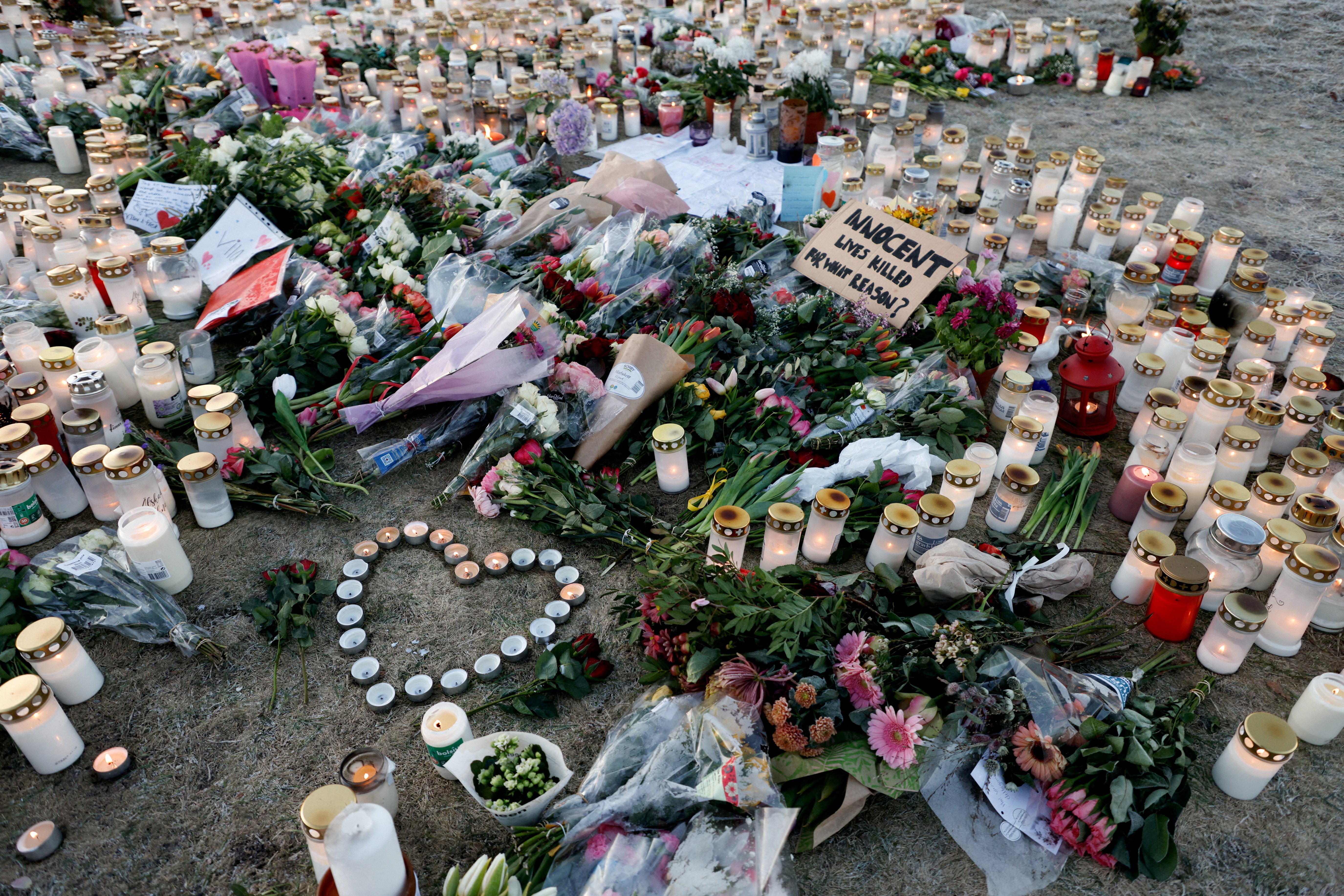 FILE PHOTO: Aftermath of shooting attack at a school in Orebro