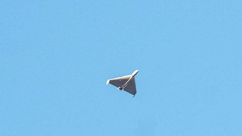FILE PHOTO: Russian drone strike in Kyiv