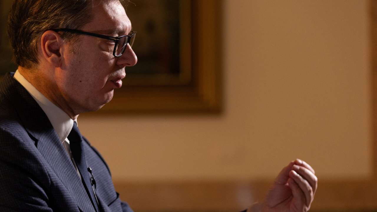 Interview wirth Serbia's President Aleksandar Vucic in Belgrade