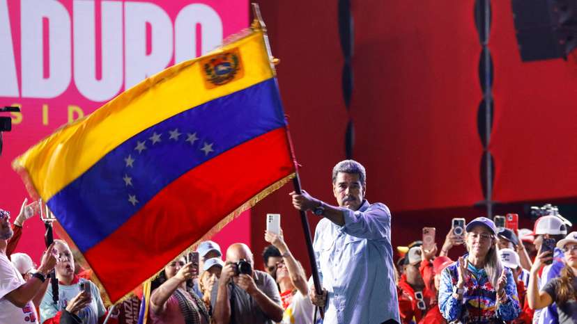 FILE PHOTO: Venezuela's President Nicolas Maduro closes his political campaign, in Caracas
