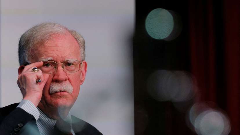 FILE PHOTO: Former National Security Advisor Bolton at Harvard in Cambridge