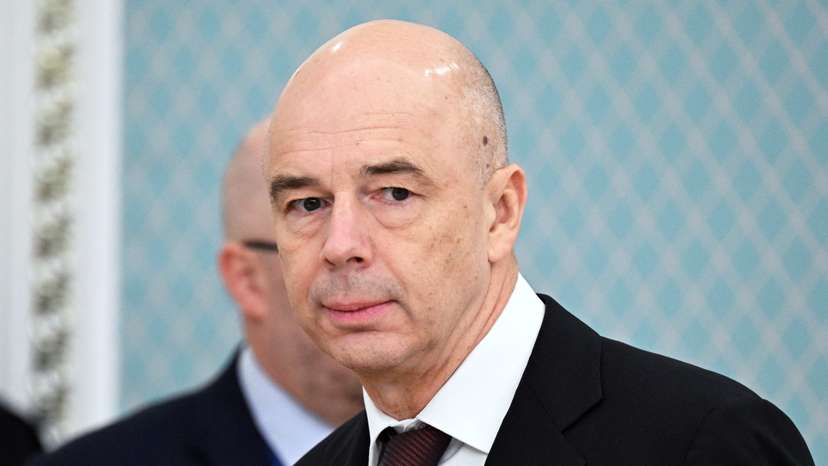 Russian Finance Minister Anton Siluanov is seen during Russian-Kazakh talks in Astana