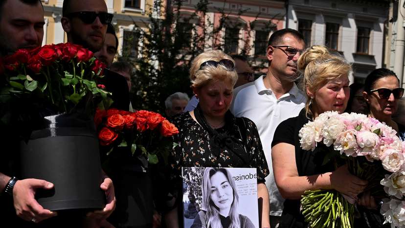 Funeral of the killed doctor Svitlana Lukianchuk in Lviv