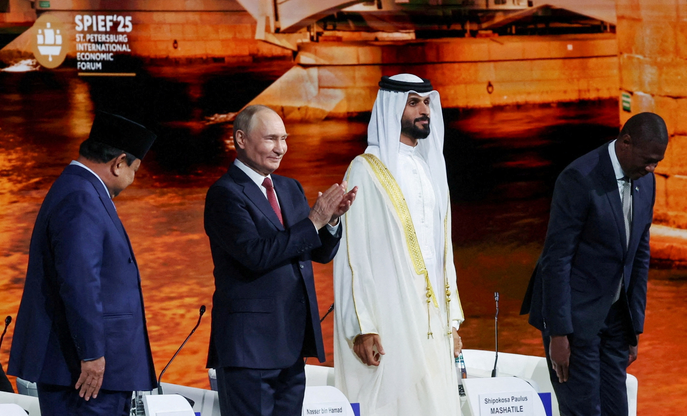 Russia's President Putin attends St. Petersburg International Economic Forum