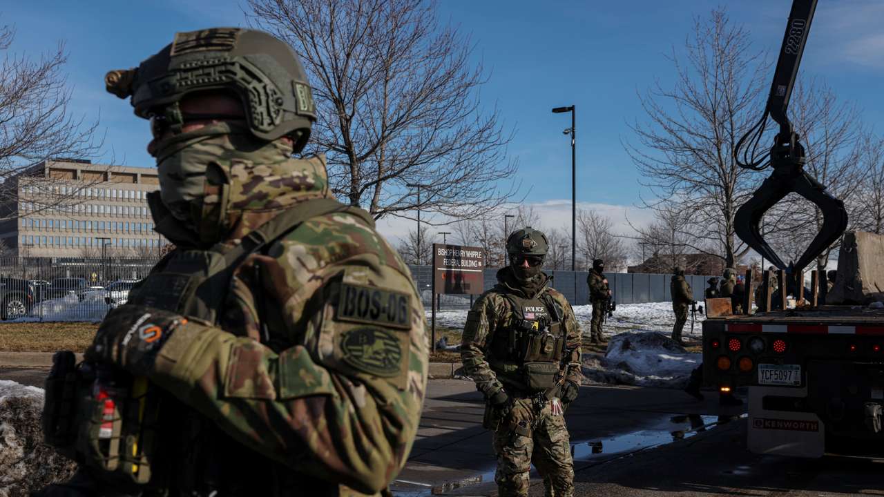 Demonstration against increased immigration enforcement, after a U.S. Immigration and Customs Enforcement (ICE) agent fatally shot Renee Nicole Good, in Minneapolis