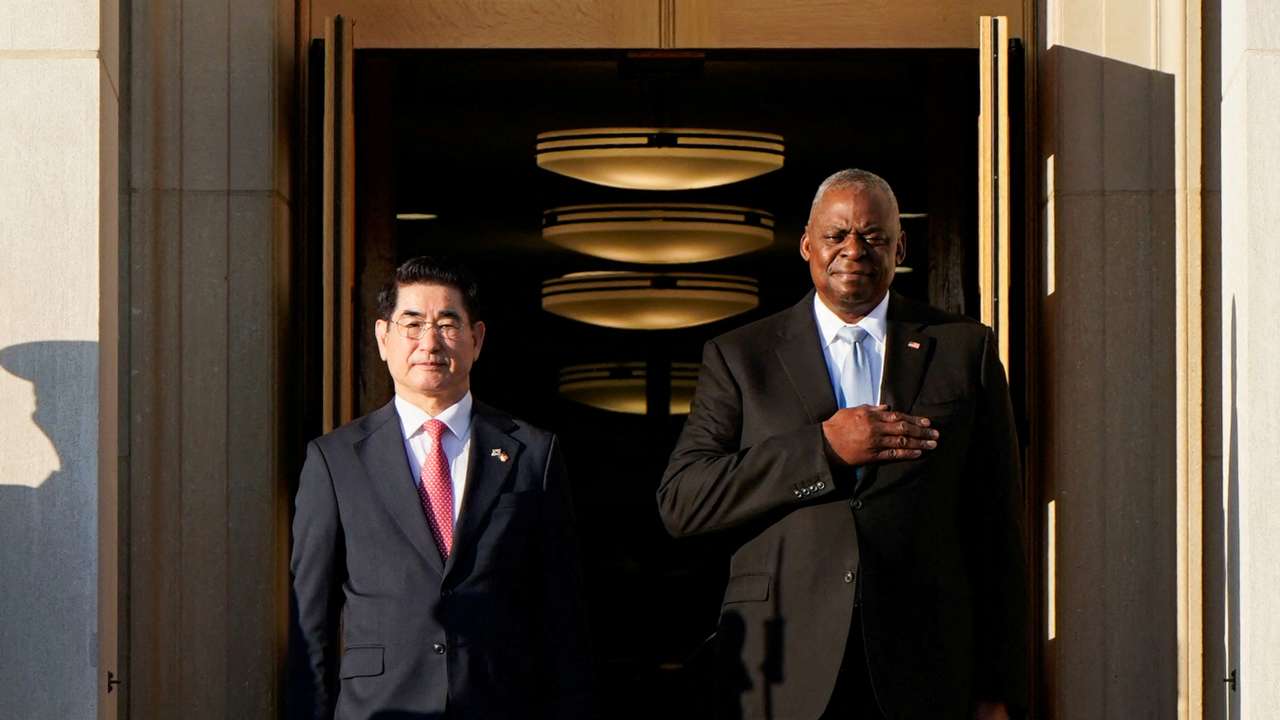 U.S. Defense Secretary Austin meets with South Korea's Defense Minister Yong-hyun, in Washington