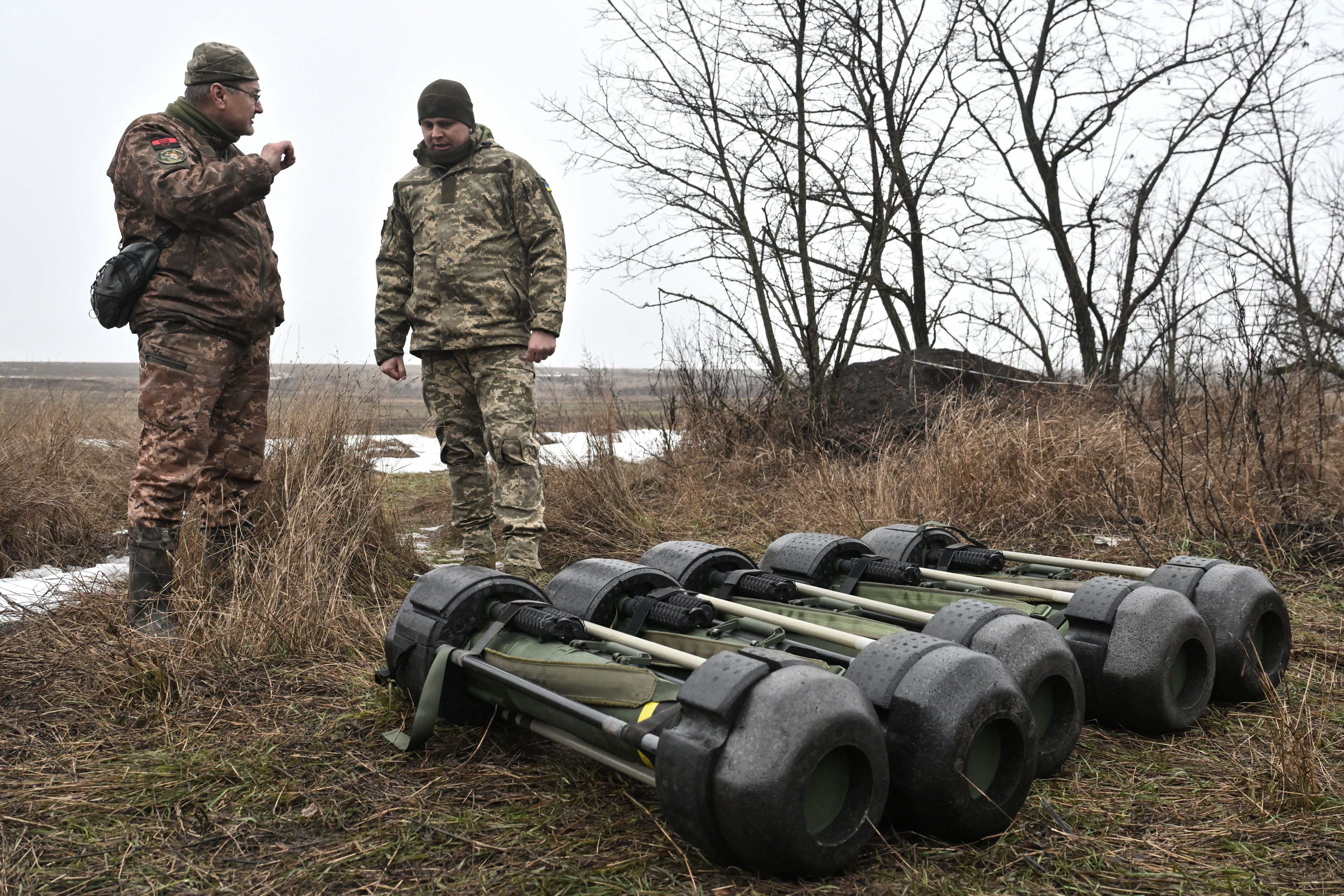 Military exercises of Ukrainian servicemen in Zaporizhzhia region
