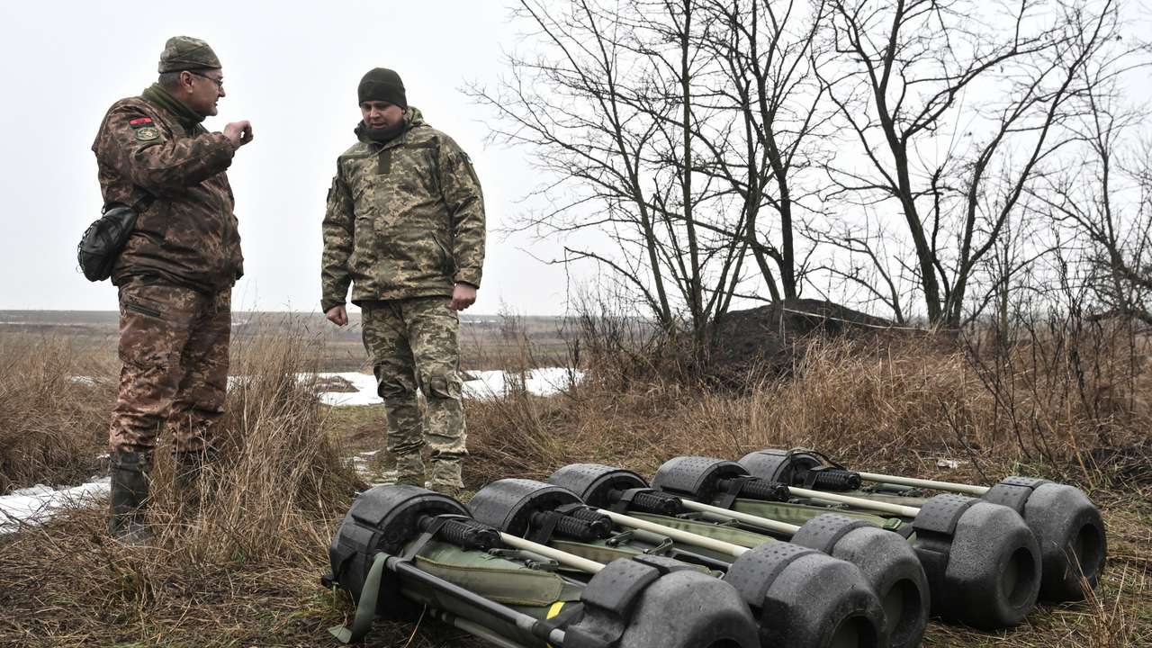 Military exercises of Ukrainian servicemen in Zaporizhzhia region