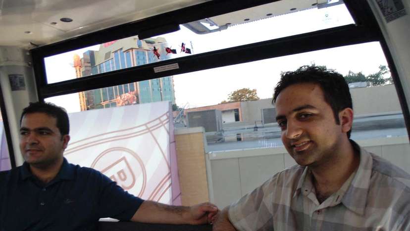 FILE PHOTO: Ahmad Habibi and his younger brother Mahmood Habibi pose for the camera