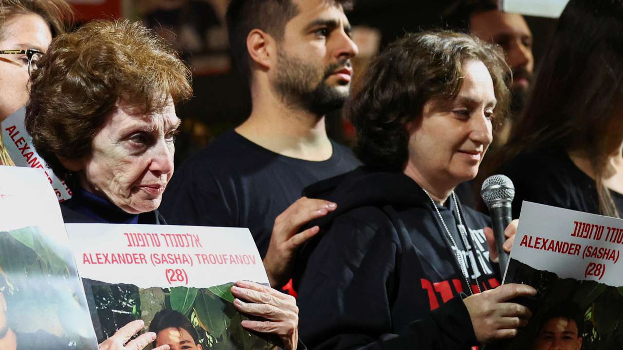 Rally calling for the release of hostages, in Tel Aviv