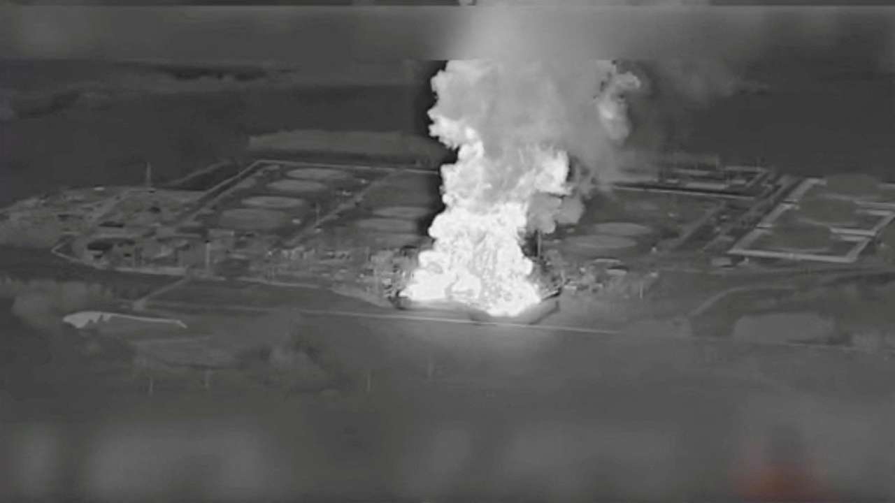 FILE PHOTO: Massive fire at Russia's Unecha oil pumping station