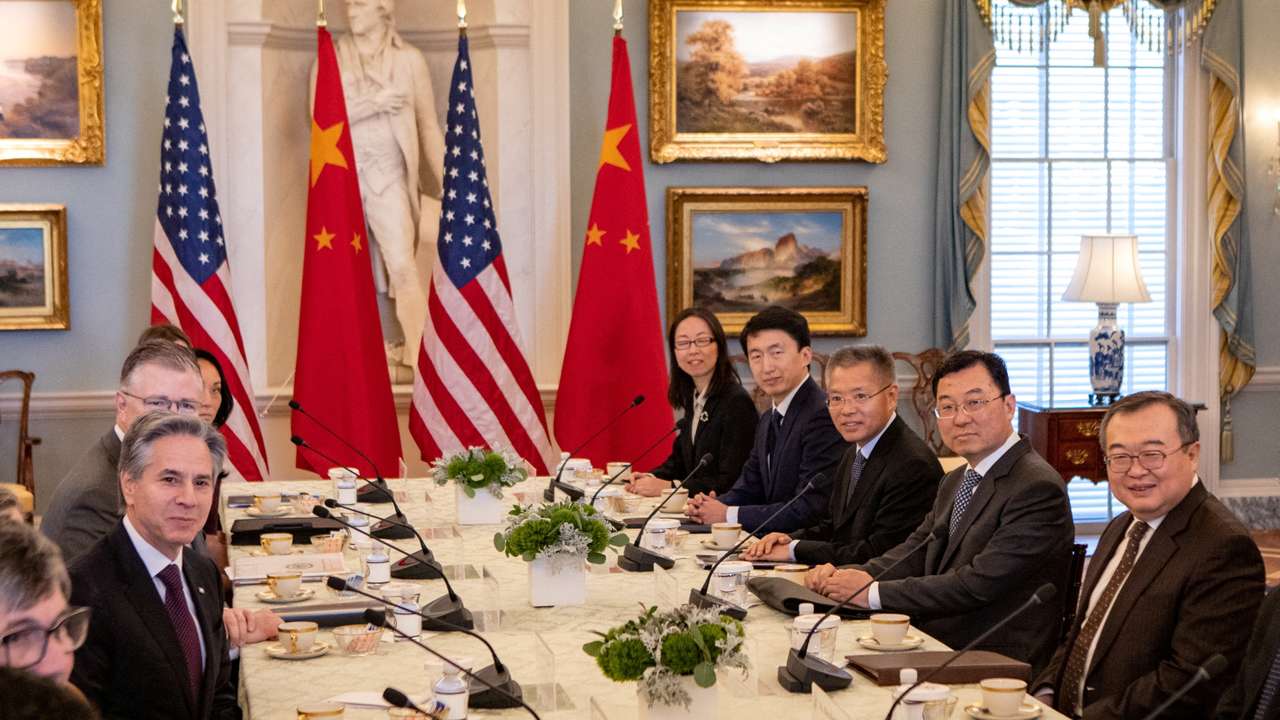 U.S. Secretary of State Blinken meets with Chinese Communist Party International Liaison Department Minister Liu at the State Department