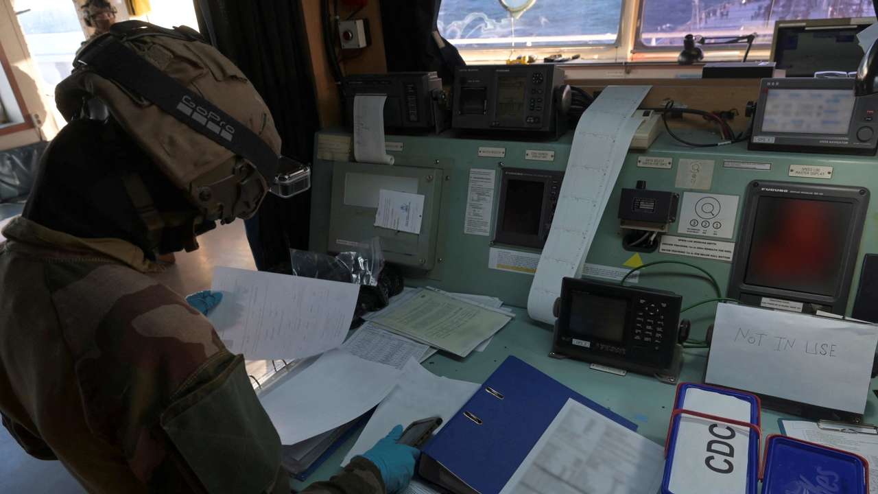 French navy intercepts sanctioned Russian tanker in Mediterranean