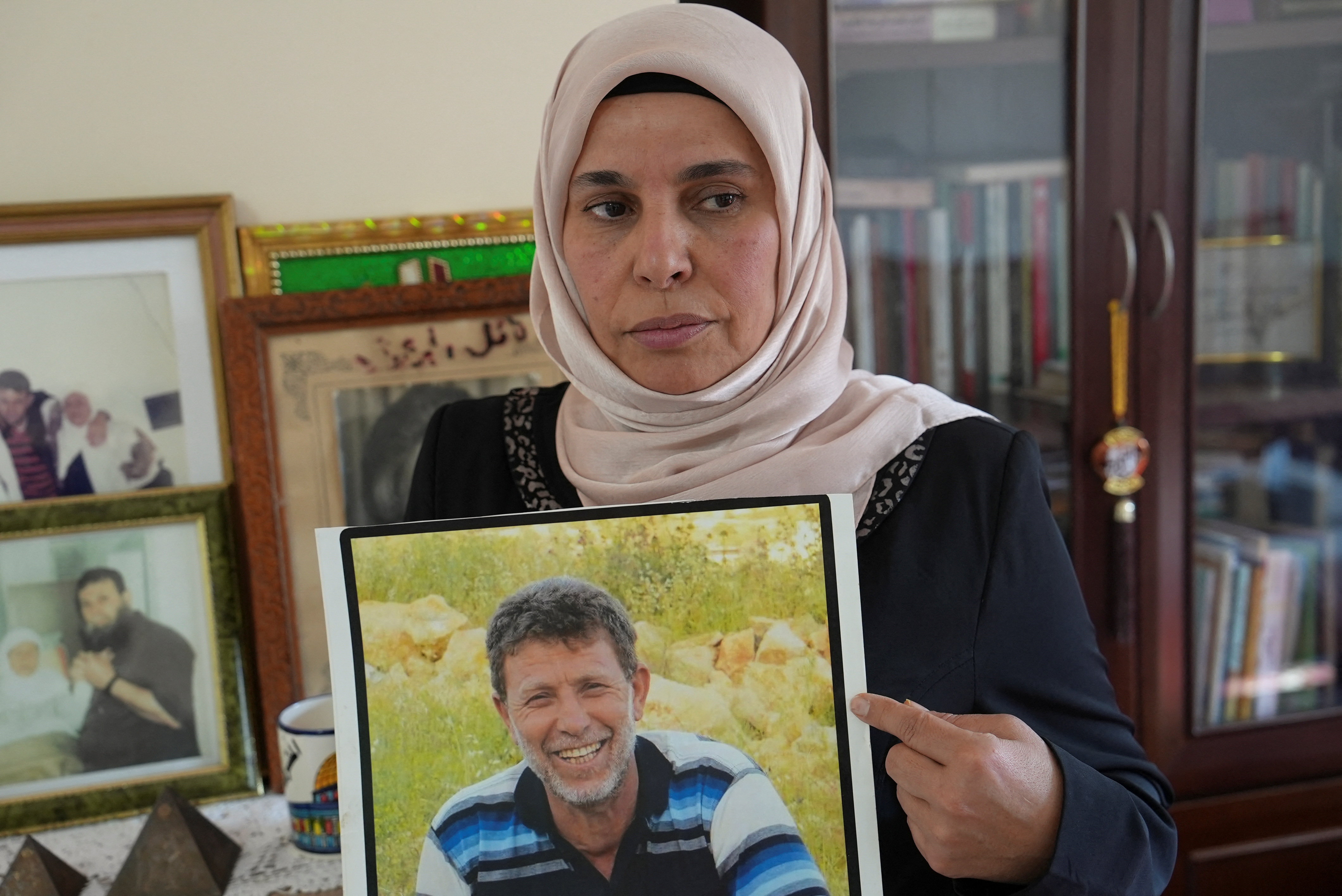 A Palestinian wife hopes her jailed husband will soon be freed