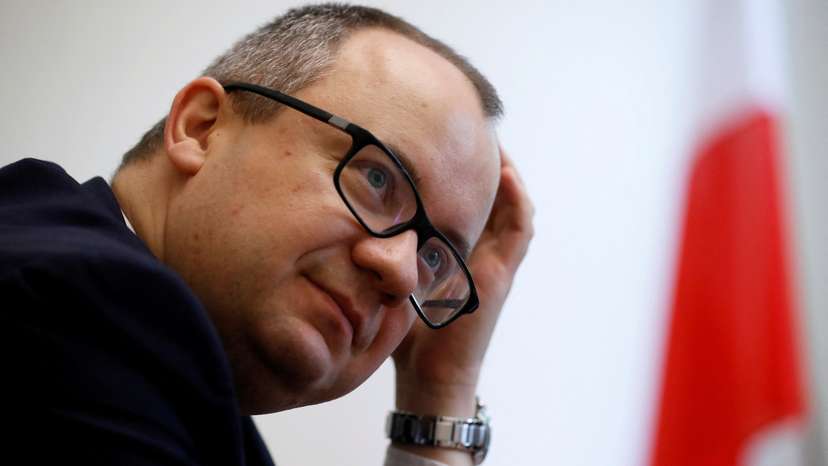 FILE PHOTO: Adam Bodnar, then Poland's Commissioner for Human Rights speaks during an interview with Reuters in Warsaw